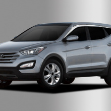 Дефлекторы Auto Clover C503 - хромированные 6 шт на Hyundai Santa Fe 3 (DM)